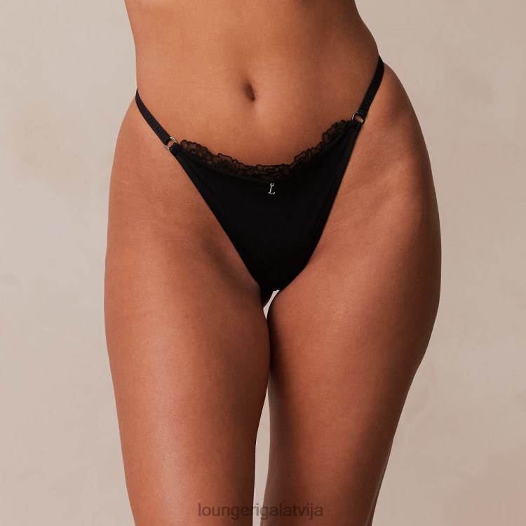 Lounge sievietes melns apakšveļa DJJ8B580 pretgravitācijas siksna