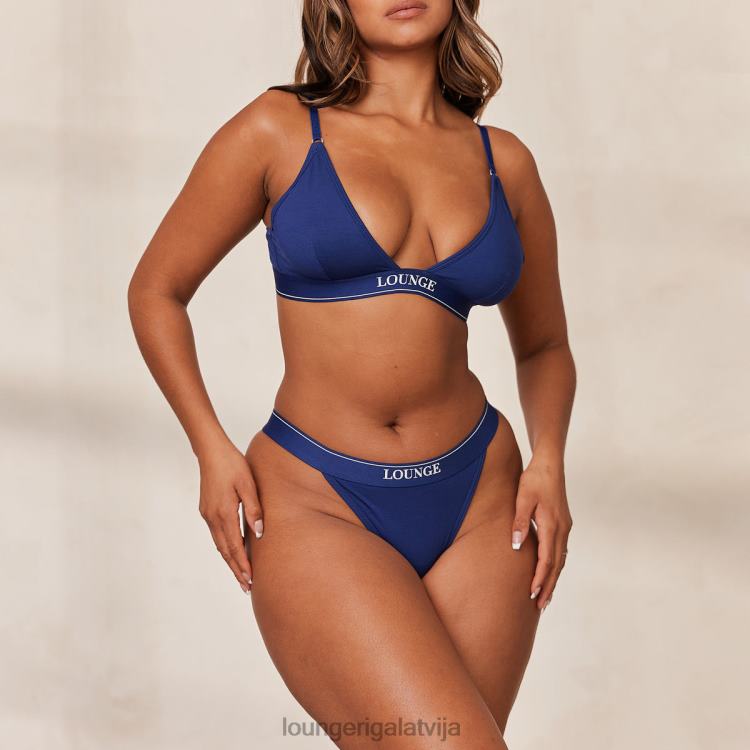 Lounge sievietes flote apakšveļa DJJ8B217 bambusa minimālā trīsstūra krūšturis un siksnu/biksīšu komplekts