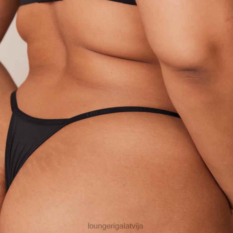 Lounge sievietes melns apakšveļa DJJ8B226 viegls bezstieples t-kreklu krūšturis un siksnu/biksīšu komplekts