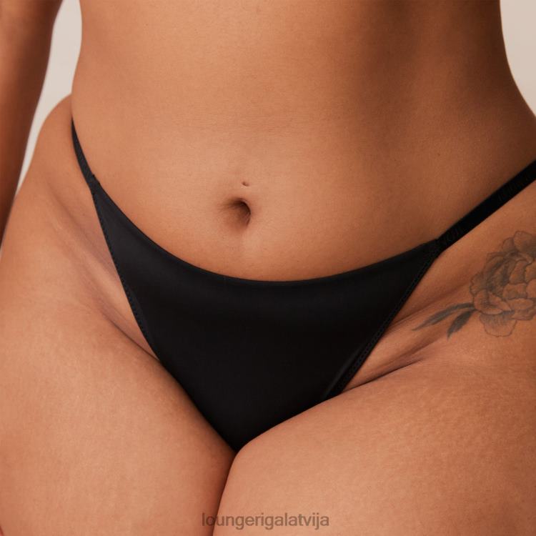 Lounge sievietes melns apakšveļa DJJ8B226 viegls bezstieples t-kreklu krūšturis un siksnu/biksīšu komplekts