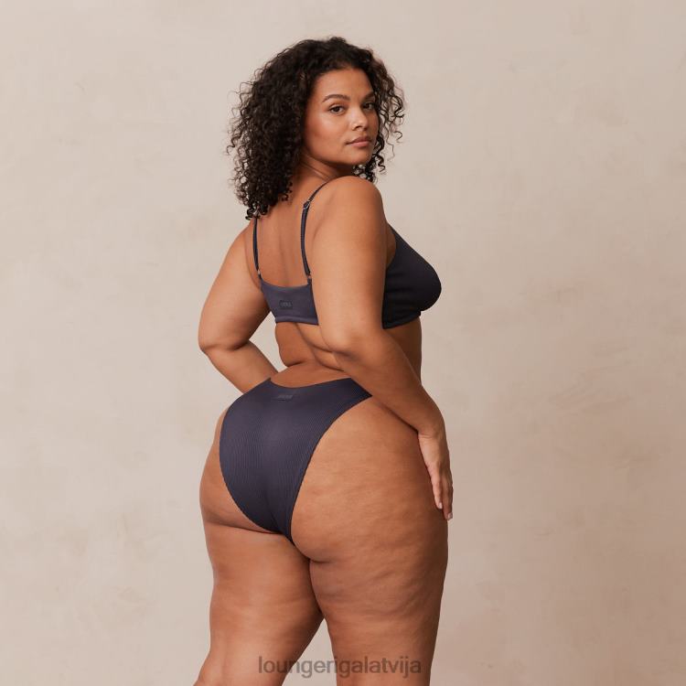 Lounge sievietes ogles zils apakšveļa DJJ8B235 rievotu trīsstūrveida krūšturis un siksnu/biksīšu komplekts