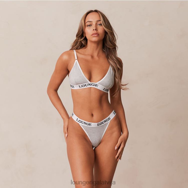 Lounge sievietes pelēks apakšveļa DJJ8B202 bambusa trīsstūra krūšturis un siksnu/biksīšu komplekts