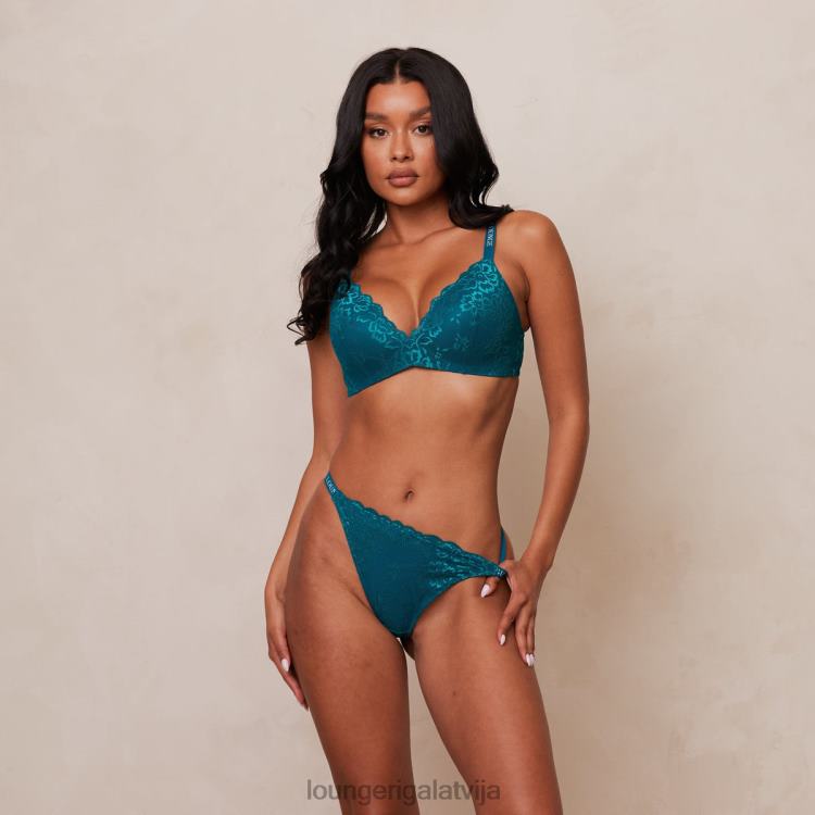 Lounge sievietes tirkīza apakšveļa DJJ8B210 mežģīņu burvju krūšturis un siksnu komplekts