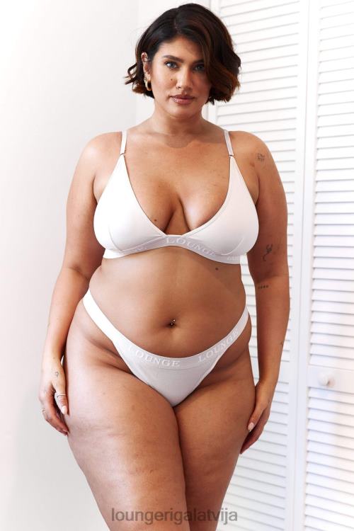 Lounge sievietes viss krēms apakšveļa DJJ8B196 bambusa trīsstūra krūšturis un siksnu/biksīšu komplekts