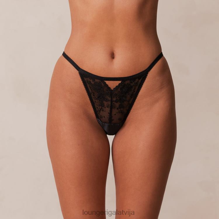 Lounge sievietes melns apakšveļa DJJ8B553 flirta biksītes