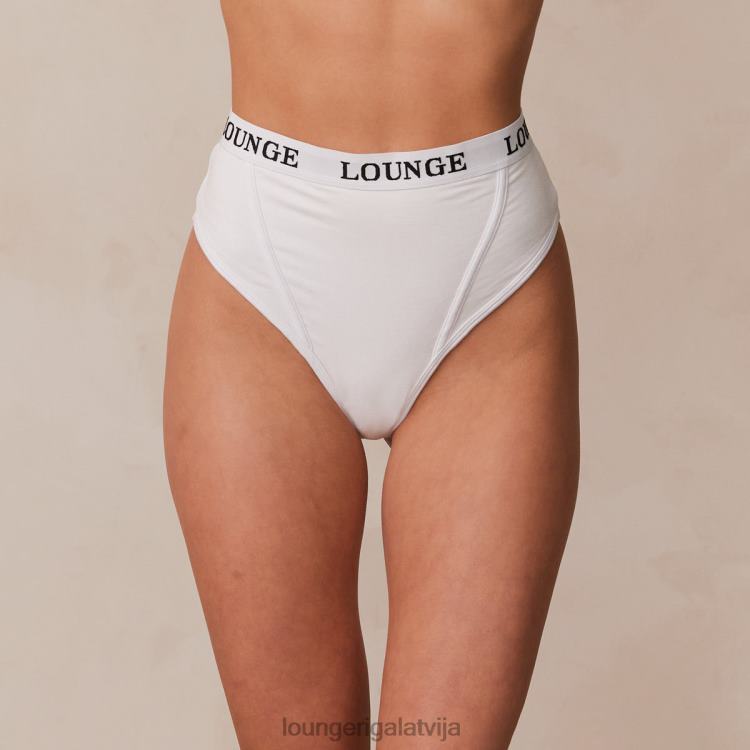 Lounge sievietes balts apakšveļa DJJ8B384 bambusa pamata siksnas