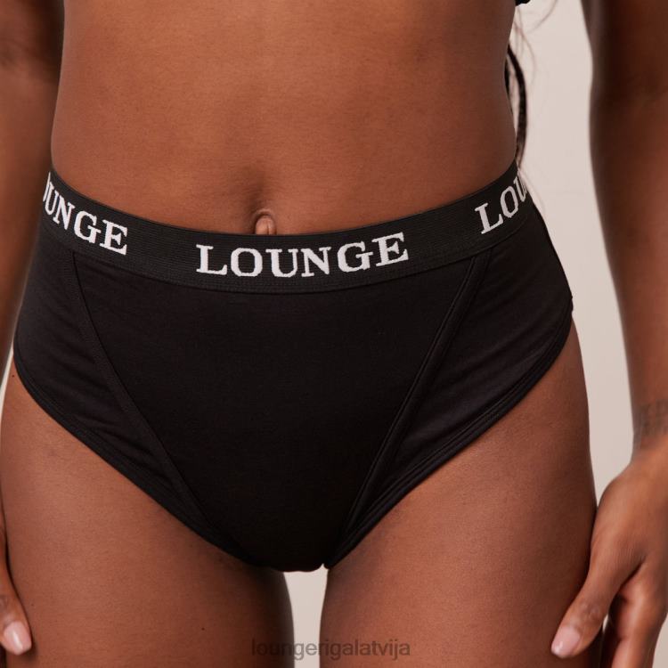 Lounge sievietes melns apakšveļa DJJ8B388 bambusa pamatbikses