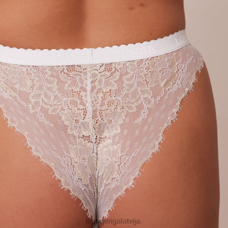 Lounge sievietes balts apakšveļa DJJ8B29 vēlmes balkona krūšturis un siksnu/biksīšu komplekts