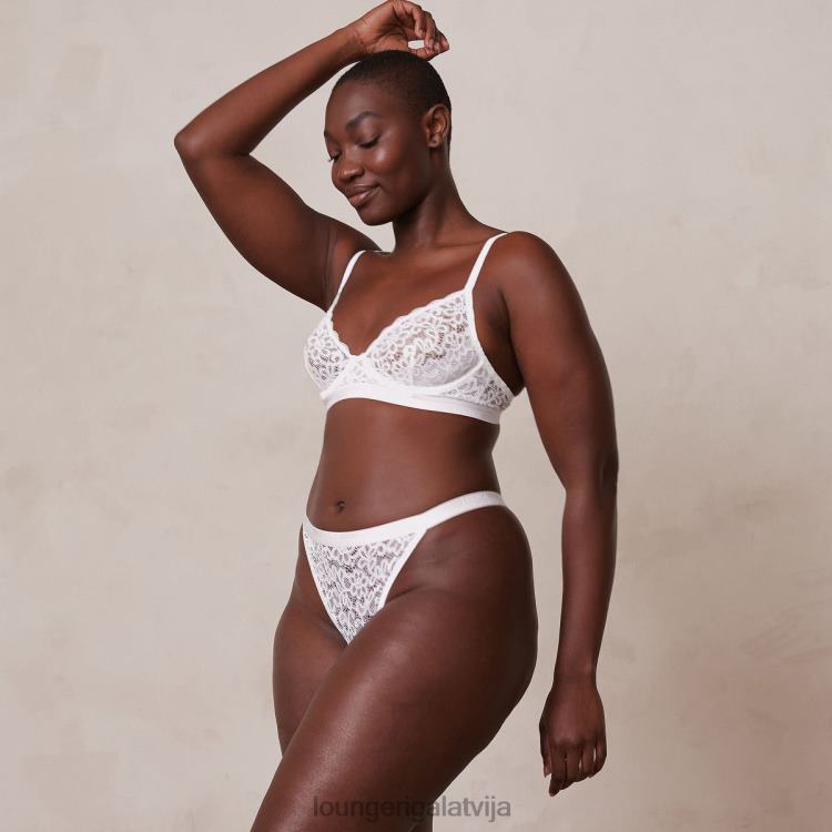 Lounge sievietes balts apakšveļa DJJ8B57 balkona krūšturis un siksnu komplekts