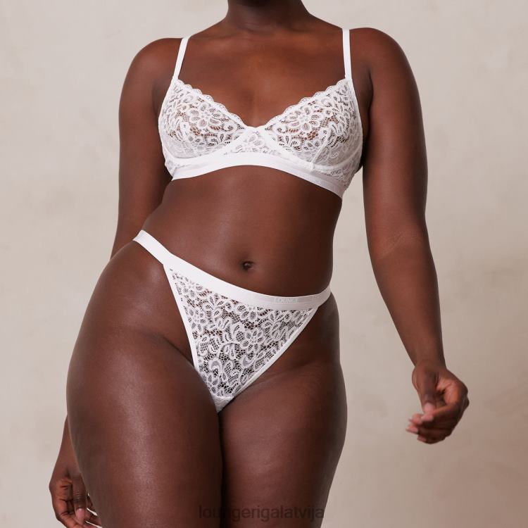 Lounge sievietes balts apakšveļa DJJ8B57 balkona krūšturis un siksnu komplekts