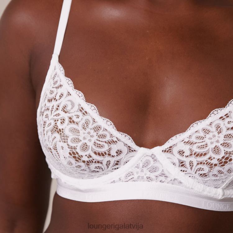 Lounge sievietes balts apakšveļa DJJ8B57 balkona krūšturis un siksnu komplekts