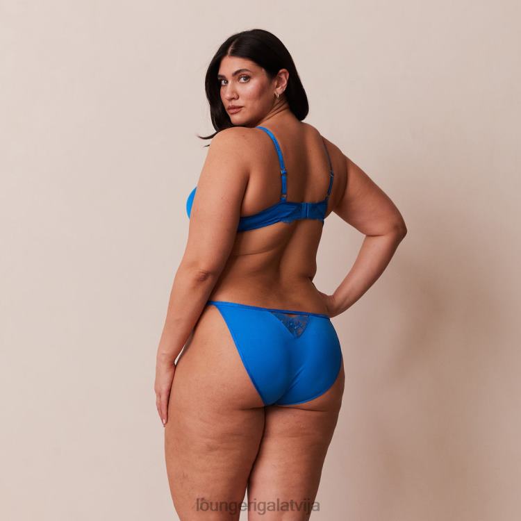 Lounge sievietes kobalta zils apakšveļa DJJ8B110 anti-gravitācijas push-up krūšturis un siksnu/biksīšu komplekts