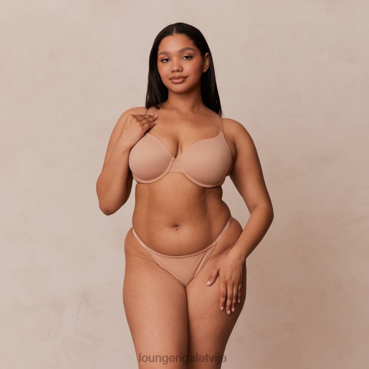 Lounge sievietes medus apakšveļa DJJ8B112 gluds klasisks t-kreklu krūšturis un siksnu/biksīšu komplekts