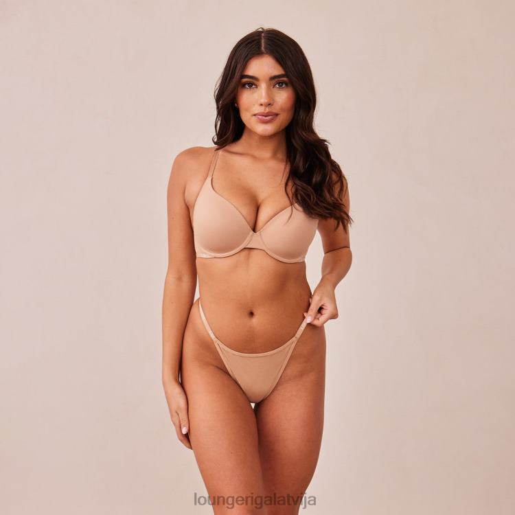 Lounge sievietes medus apakšveļa DJJ8B112 gluds klasisks t-kreklu krūšturis un siksnu/biksīšu komplekts