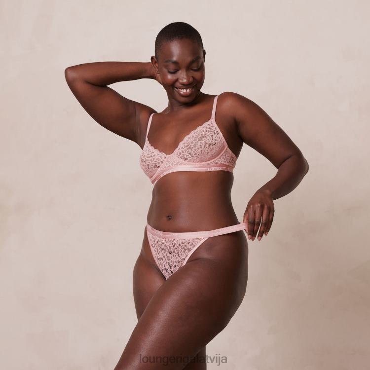 Lounge sievietes rozā apakšveļa DJJ8B78 balkona krūšturis un siksnu komplekts