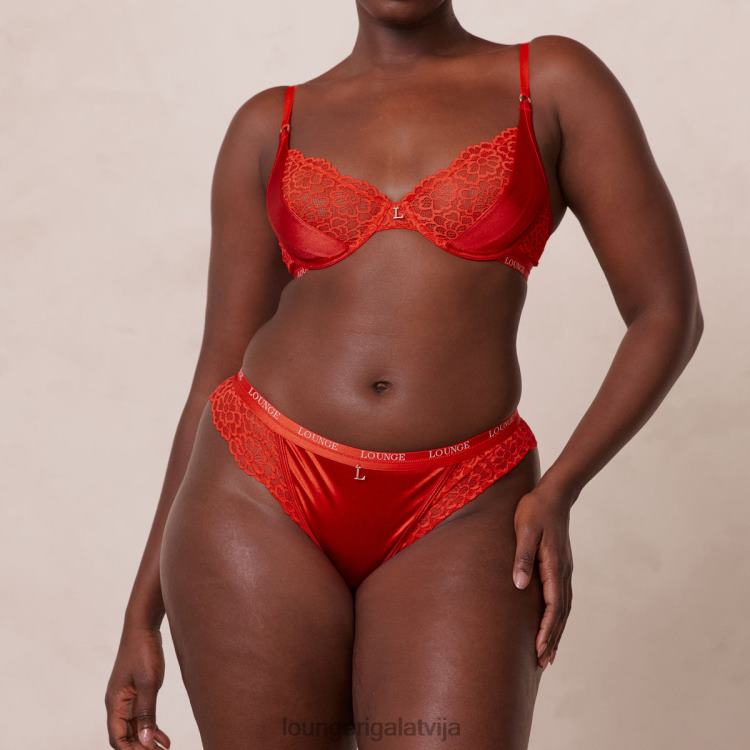 Lounge sievietes sarkans apakšveļa DJJ8B54 zīda balkona krūšturis un siksnu/biksīšu komplekts