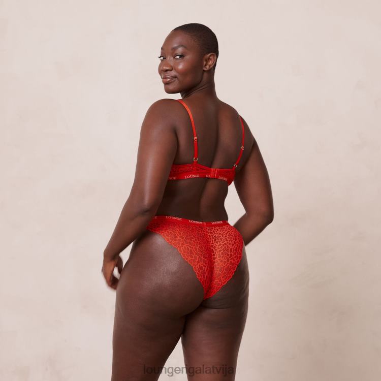 Lounge sievietes sarkans apakšveļa DJJ8B54 zīda balkona krūšturis un siksnu/biksīšu komplekts