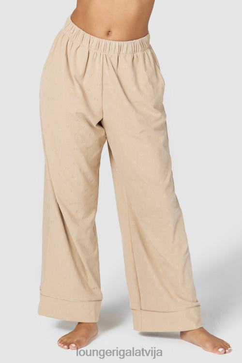 Lounge sievietes ūdele apģērbu DJJ8B959 greznas reljefas pidžamas bikses