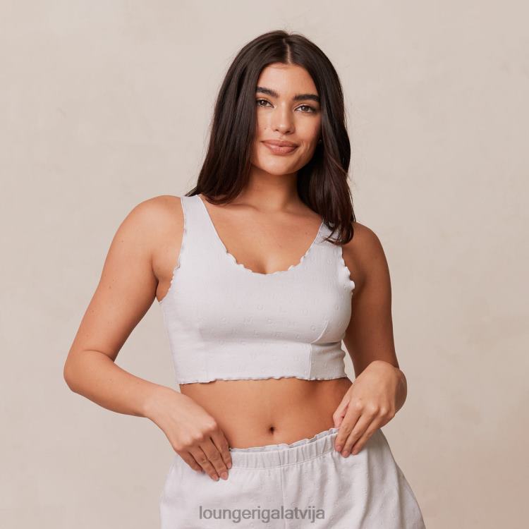 Lounge sievietes sals apģērbu DJJ8B922 volānveida pidžamas Cami tops