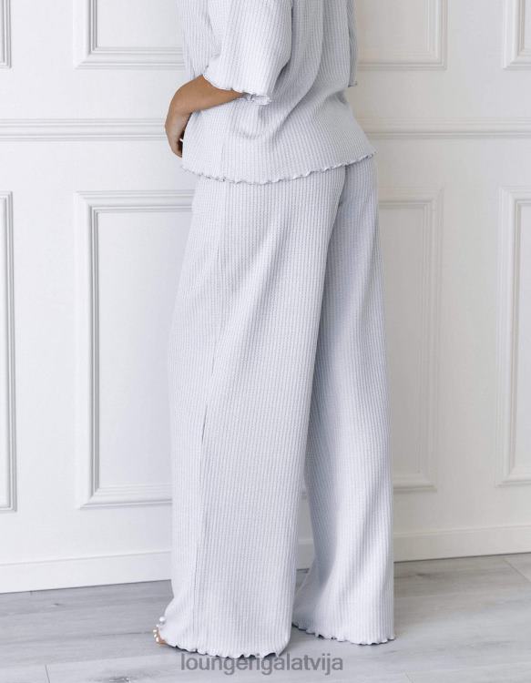 Lounge sievietes sals apģērbu DJJ8B965 mīkstas vafeļu pidžamas bikses