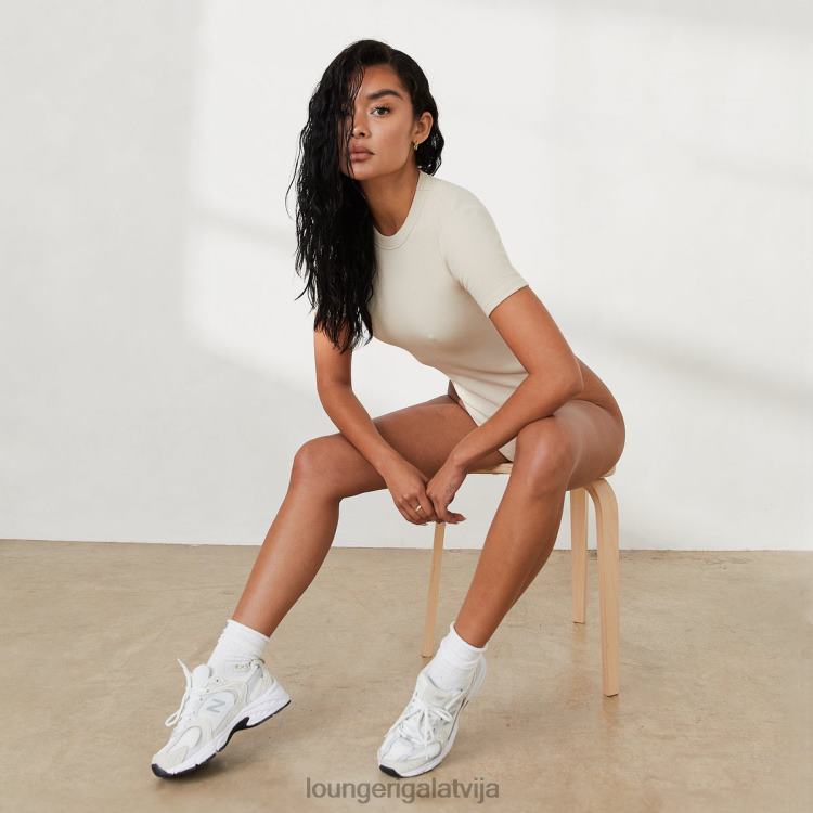 Lounge sievietes kaulu apģērbu DJJ8B809 rievotu t-kreklu bodijs x jess hunt