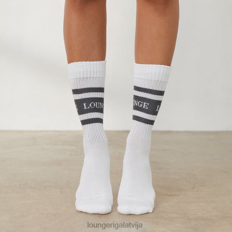 Lounge sievietes ogles apģērbu DJJ8B944 pirmās nepieciešamības zeķes (divos iepakojumos)
