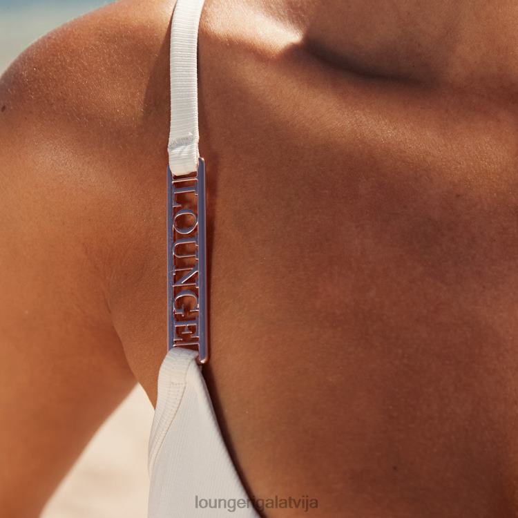 Lounge sievietes krēms peldkostīmi DJJ8B1009 paraksta bikini tops